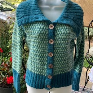 FREE PEOPLE Blue/Green Seater US Womens Size M GUC